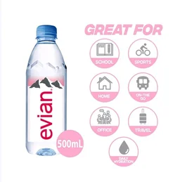 Evian Natural Mineral Water - 500 ml