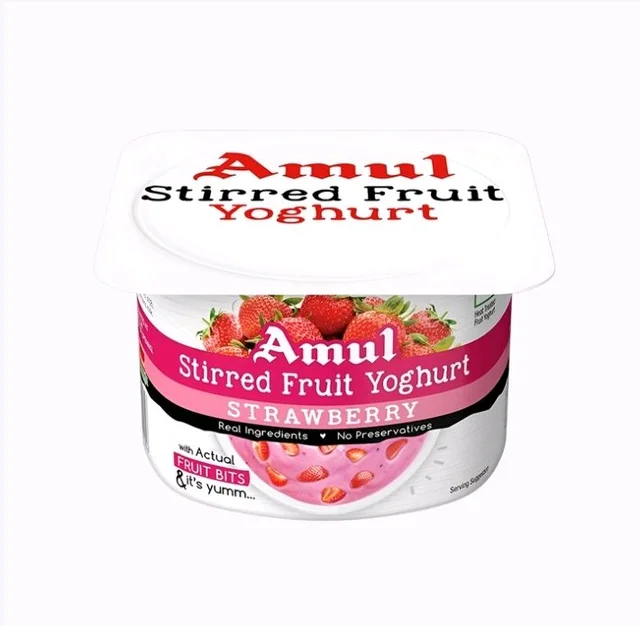 Amul Stirred Strawberry Flavoured Yogurt - 100 g