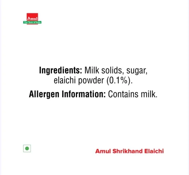 Amul Elaichi Shrikhand - 100 g