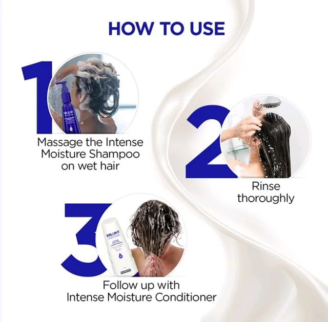BBlunt Intense Moisture Shampoo with Jojoba and Vitamin E - 300 ml