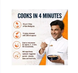 Quaker Multigrain Rolled Oats Porridge - 600 g