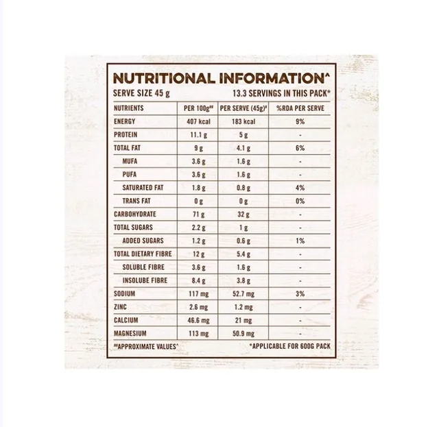 Quaker Multigrain Rolled Oats Porridge - 600 g