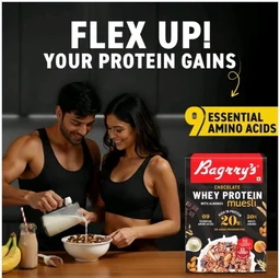 Bagrry's Bagrry's Chocolate Muesli With Whey Protein, Almonds & Oats - 500 g