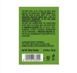 Liril Lime & Tea Tree Oil Soap - 4×125 g