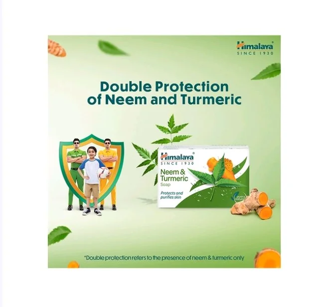 Himalaya Neem & Turmeric Soap - 3×125 g