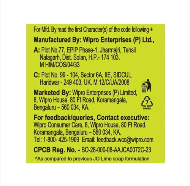 Jo Lime Sparkling Fresh Soap - 5×100 g