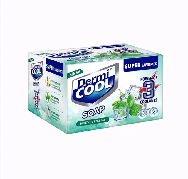 Dermicool Dermi Cool Cooling Bath Soap for Instant Cooling - 4×75 g