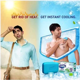 Dermicool Dermi Cool Cooling Bath Soap for Instant Cooling - 4×75 g