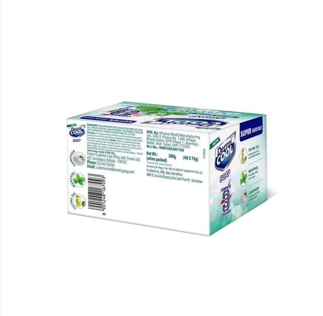 Dermicool Dermi Cool Cooling Bath Soap for Instant Cooling - 4×75 g