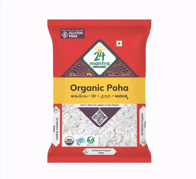 24 Mantra Organic White Poha - 500 g