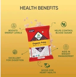 24 Mantra Organic White Poha - 500 g