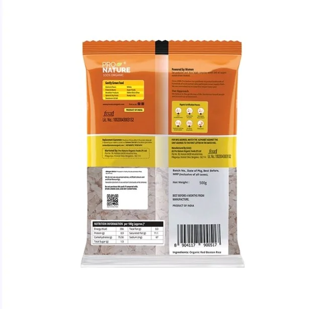 Pro Nature Red Organic Red Poha - 500 g