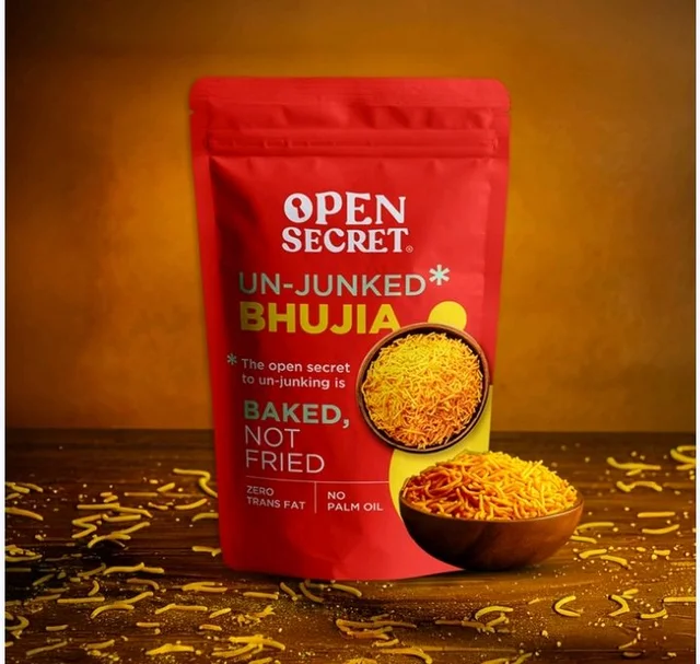 Open Secret Baked (Not Fried) Bhujia Namkeen - Healthy Snacks - 175 g