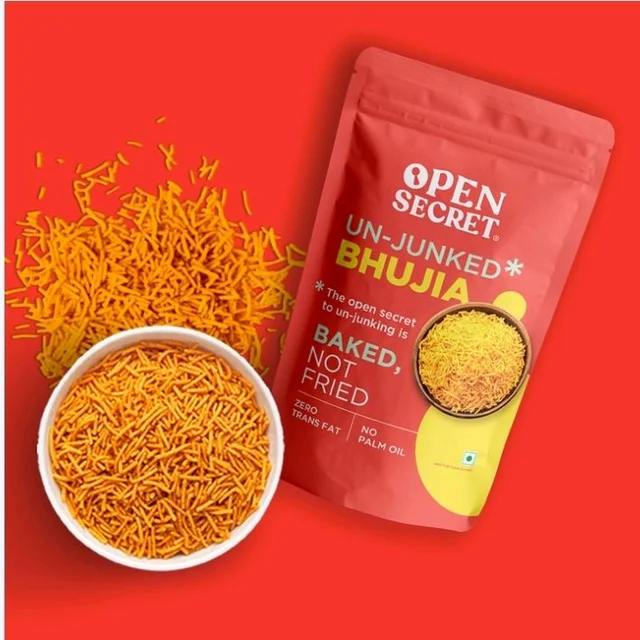 Open Secret Baked (Not Fried) Bhujia Namkeen - Healthy Snacks - 175 g