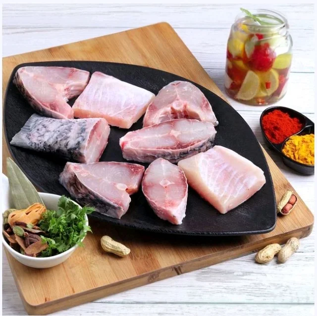 Kolkata Meat Rohu Bengali Cut Fish (without Head & Tail) - 2 x 500 g (2 x (8 - 12 pcs)