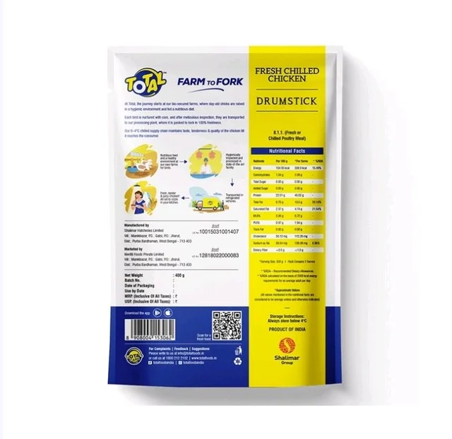 Total Chicken - Chicken Drumstick - 400 g (4-5 pcs)