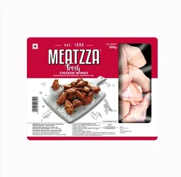 Meatzza Frozen Chicken Wings (Antibiotic Free) - 500 g (7 pcs)