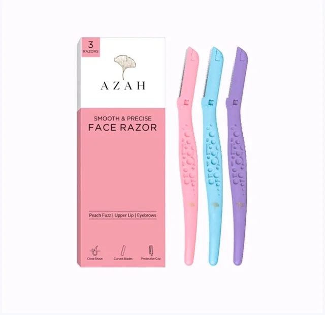 Azah Reusable Face Razor for Women with German Blade - 3 pcs