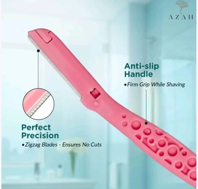 Azah Reusable Face Razor for Women with German Blade - 3 pcs