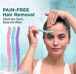 Azah Reusable Face Razor for Women with German Blade - 3 pcs
