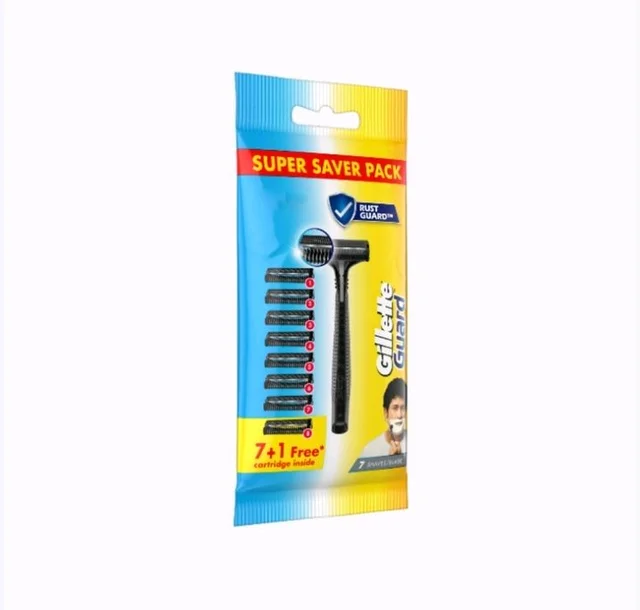 Gillette Guard Manual Shaving Men's Razor - with Blades - 1 pc
