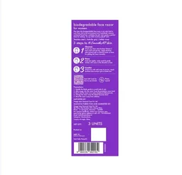 Bombae Biodegradable Face Razor for Women - 3 pcs