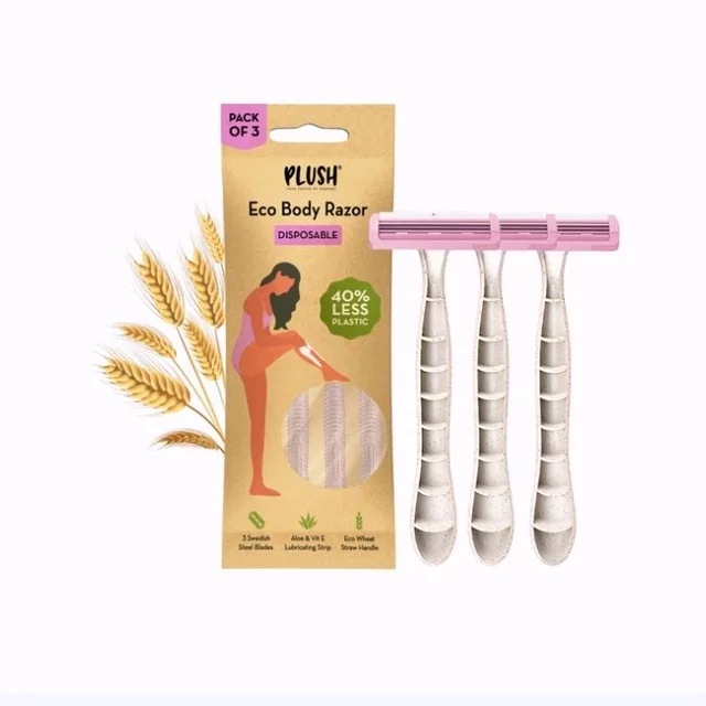 Plush Eco Body Disposable Women's Razor - 3 pcs