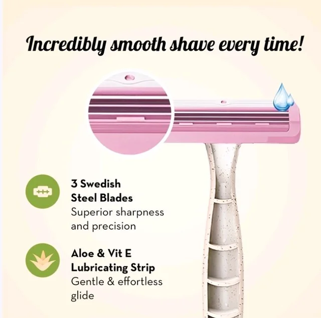 Plush Eco Body Disposable Women's Razor - 3 pcs