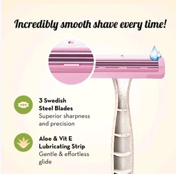 Plush Eco Body Disposable Women's Razor - 3 pcs