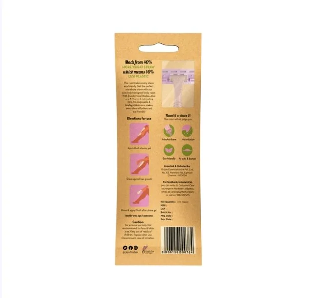 Plush Eco Body Disposable Women's Razor - 3 pcs