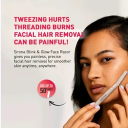 Sirona Blink & Glow Face Razor for Women - 3 pcs