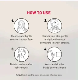 Sirona Blink & Glow Face Razor for Women - 3 pcs