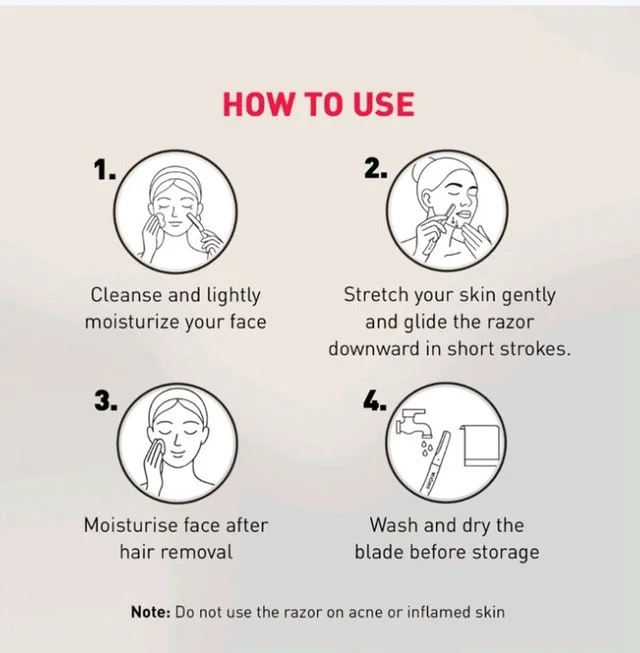 Sirona Blink & Glow Face Razor for Women - 3 pcs