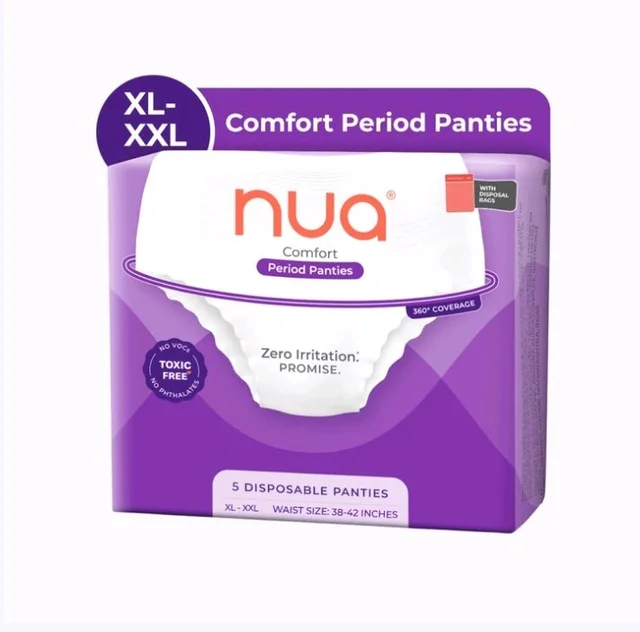 Nua Ultra-Absorbent Comfort Disposable Period Panty (XL - XXL) - 5 pcs