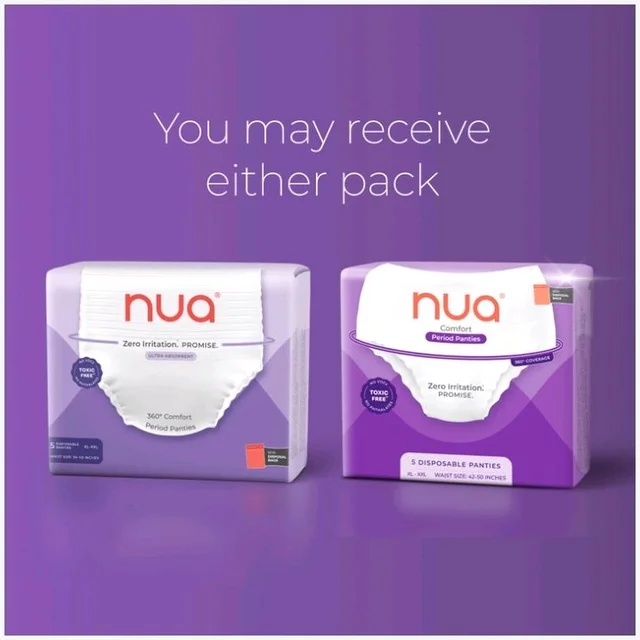 Nua Ultra-Absorbent Comfort Disposable Period Panty (XL - XXL) - 5 pcs