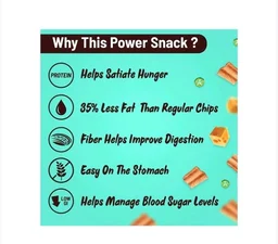 RiteBite Max Protein Cheese & Jalapeno 10 g Protein Multigrain Chips - 64 g