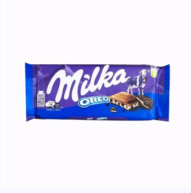 Milka Oreo Milk Chocolate Bar - 90 g