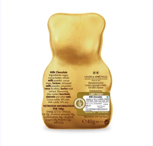 Lindt Teddy Bear Shaped Chocolates - 40 g