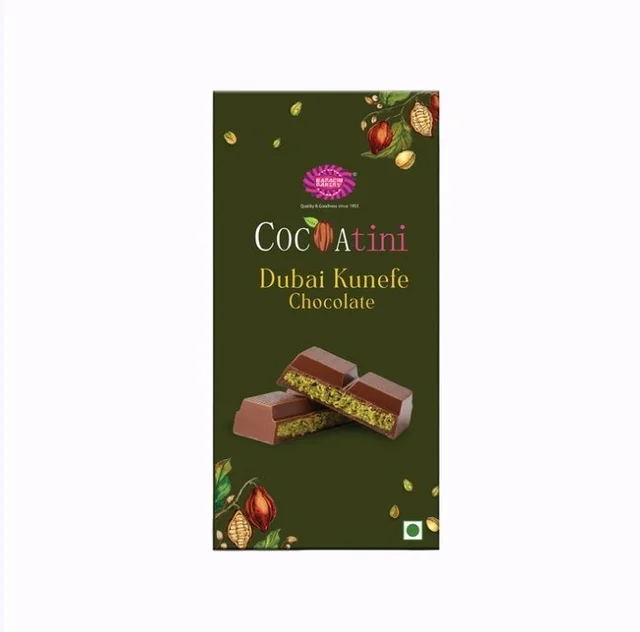 Karachi Bakery Dubai Kunafa Chocolate Bar - 180 g