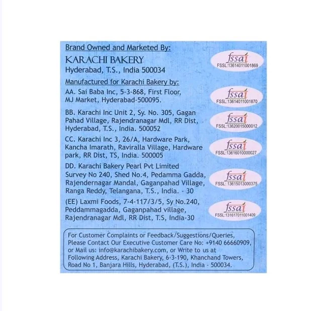Karachi Bakery Osmania Bakery Cookies - 400 g