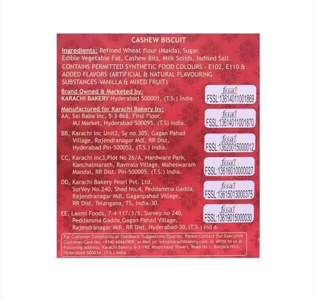 Karachi Bakery Cashew Bakery Cookies - 400 g