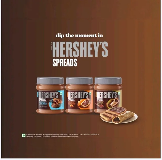 Hershey's Cocoa with Cookies Crunchy Chocolate Spread - 350g