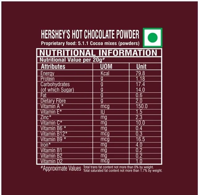 Hershey's Hot Chocolate Powder - 250 g