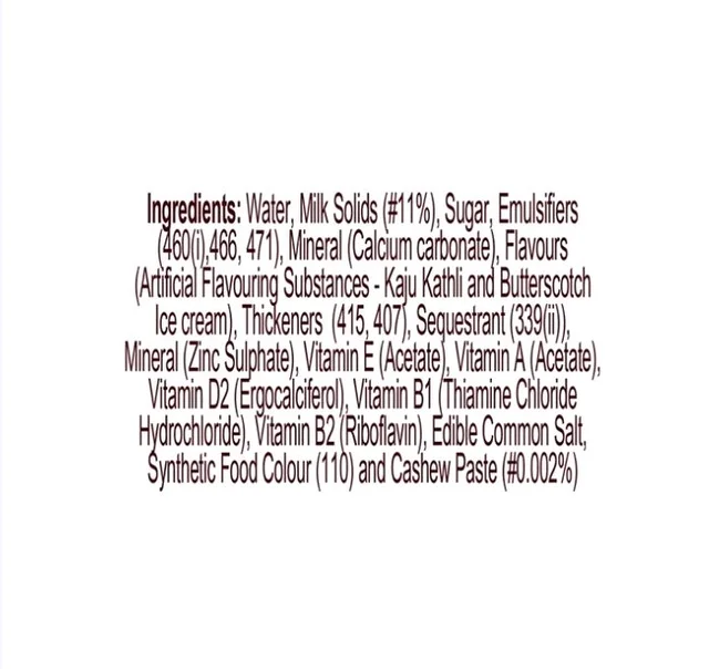 Hershey's Milkshake (Cashew Butterscotch Ice Cream Flavor) - 3 x 180 ml