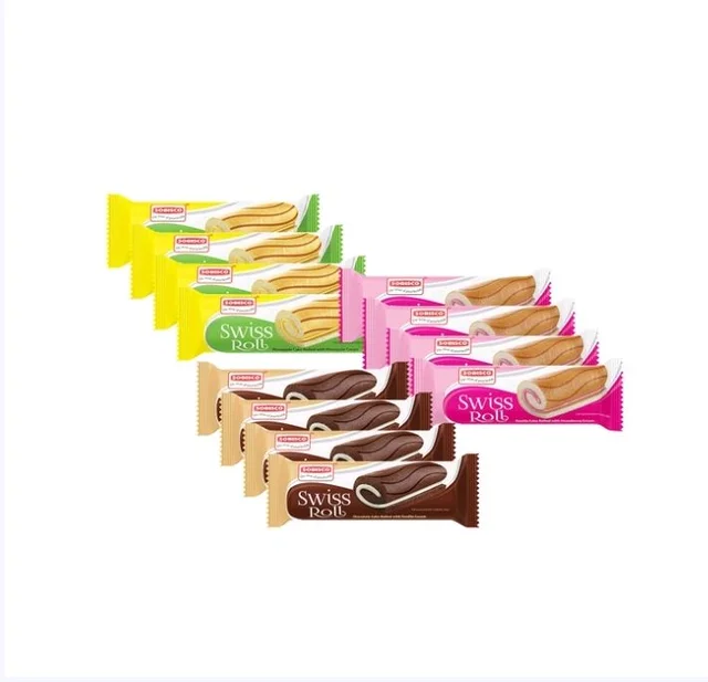 Sobisco Assorted Flavour Swiss Roll - 3×60 g