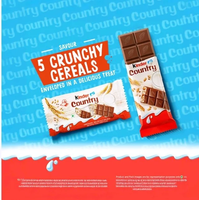 Kinder Country Milk Chocolate Bar - 23.5 g