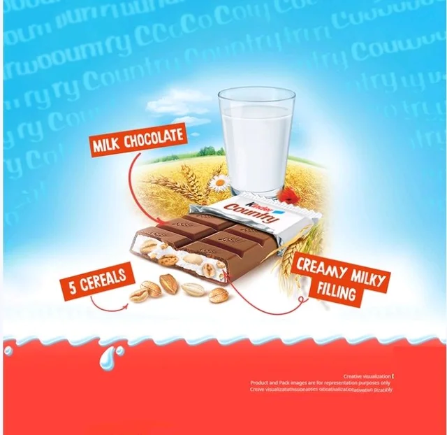 Kinder Country Milk Chocolate Bar - 94 g