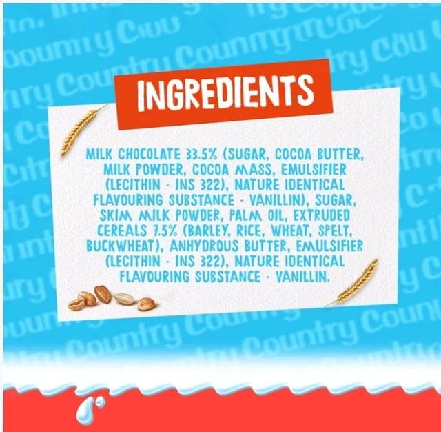 Kinder Country Milk Chocolate Bar - 23.5 g