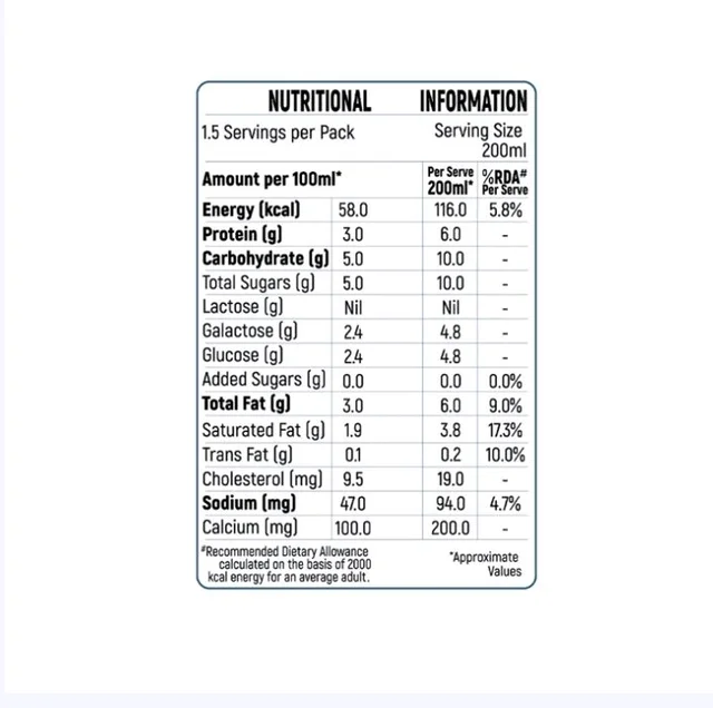 Milky Mist UHT Sterilized Lactose Free Toned Milk - 250 ml