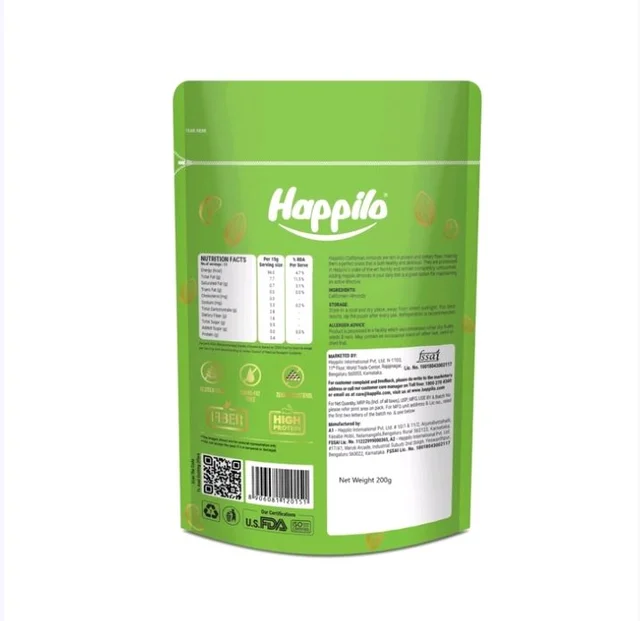 Happilo Premium Natural Californian Almonds (Badam) - 200 g